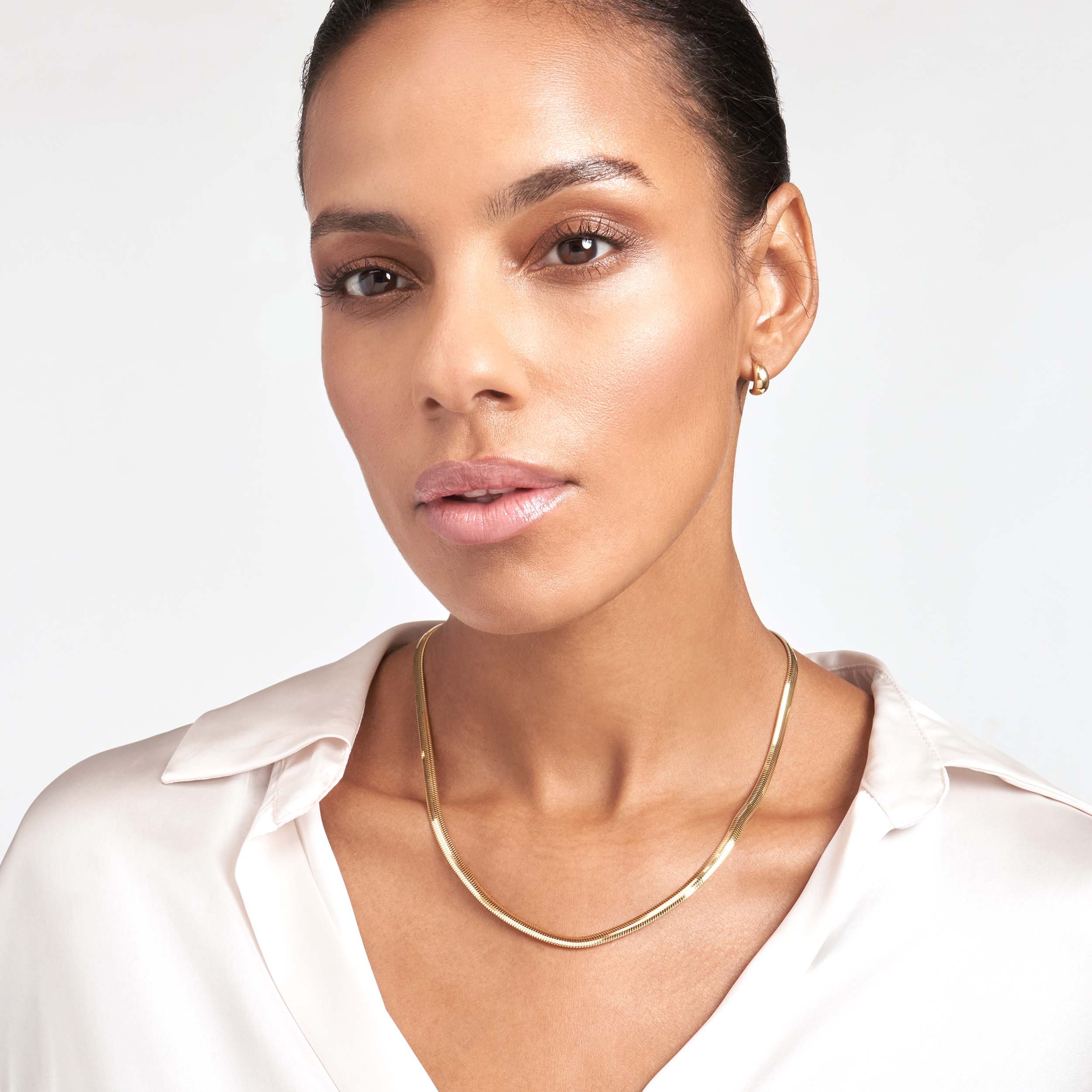 Flat Snake Gold Chain (4.2mm)