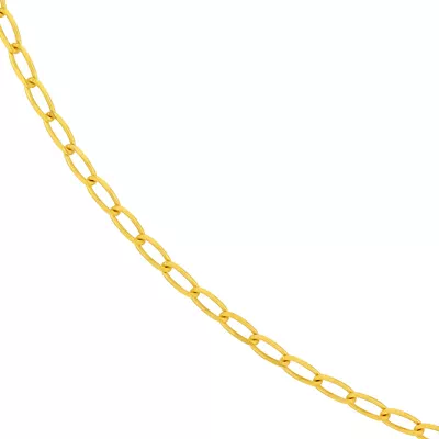 2.25mm Long Link Curb Chain Necklace (24 in)