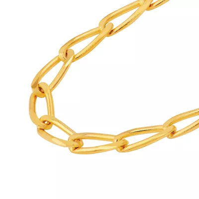 2.25mm Long Link Curb Chain Bracelet (7.25 in)