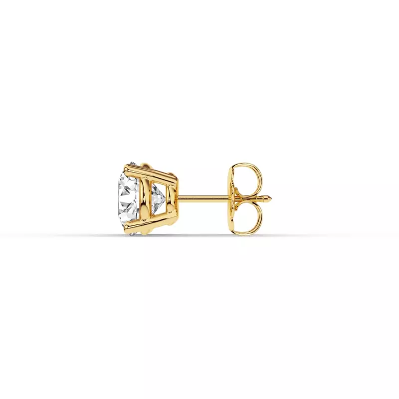 14K Yellow Gold Diamond Stud Earrings (2 ct tw)