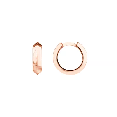 Knife-Edge Gold Huggie Earrings