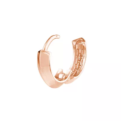 Knife-Edge Gold Huggie Earrings
