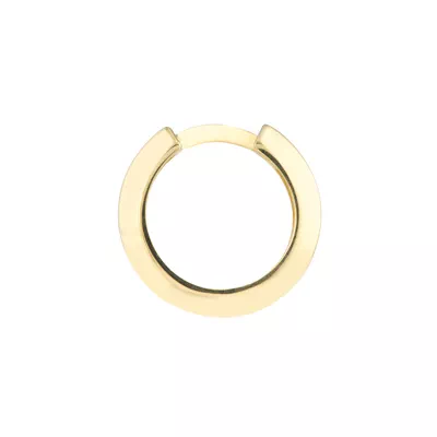 Knife-Edge Gold Huggie Earrings