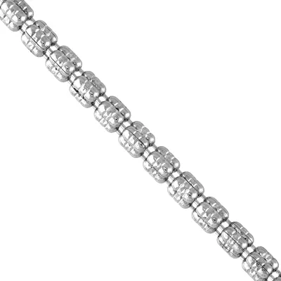 Diamond-Cut Bead Bracelet (7 in)