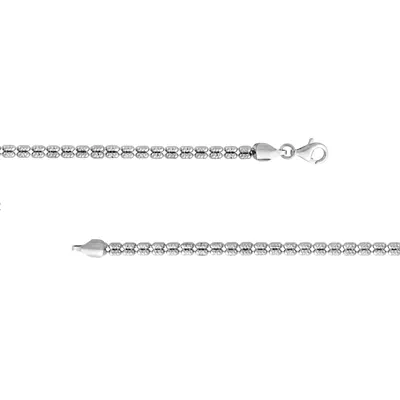Double Row Diamond-Cut Bead Bracelet (7 in)