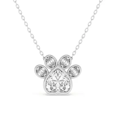 Bella Paw Lab Necklace (1 ct. tw.)