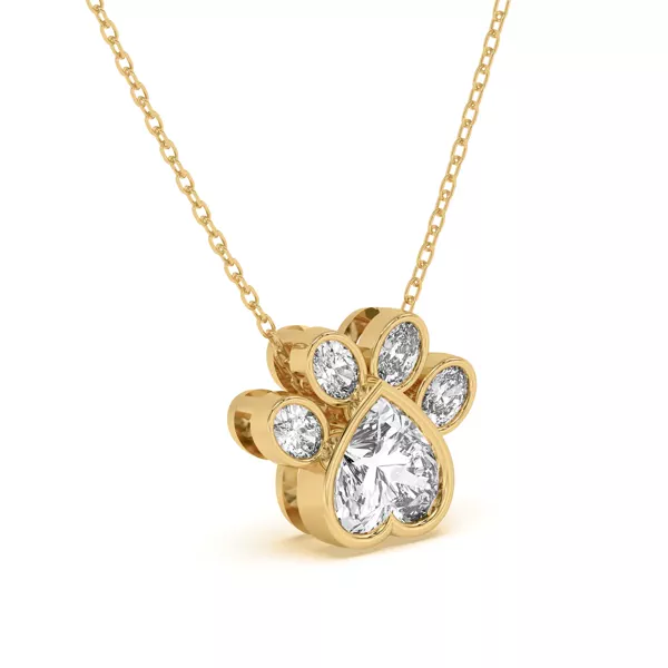 Bella Paw Lab Necklace (1.40 ct. tw.)