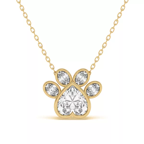 Bella Paw Lab Necklace (1.40 ct. tw.)