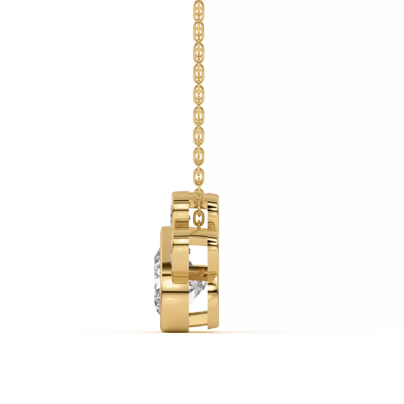 18K Yellow Gold Bella Paw Lab Necklace (2 ct. tw.)