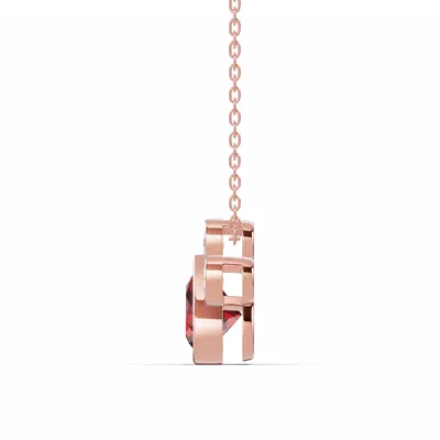 Bella Paw Garnet & Diamond Necklace