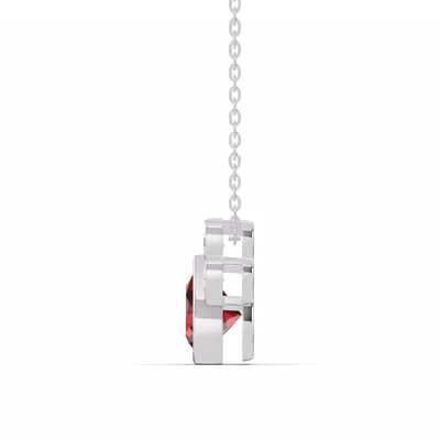Bella Paw Garnet & Diamond Necklace