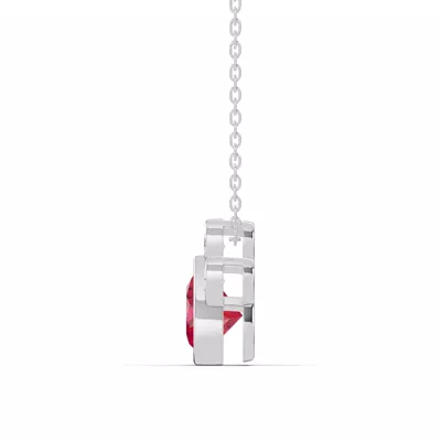 Bella Paw Ruby & Lab Diamond Necklace