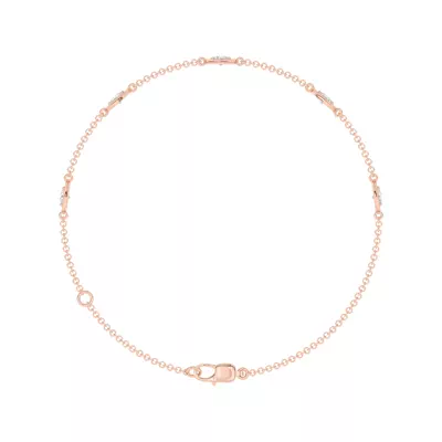 Heart Embrace Lab Diamond Five-Station Bracelet
