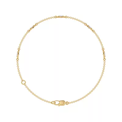 Heart Embrace Lab Diamond Five-Station Bracelet