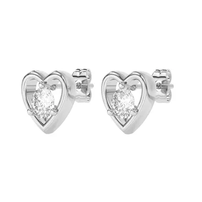 Heart Embrace Lab Diamond Stud Earrings (1/2 ct. tw.)