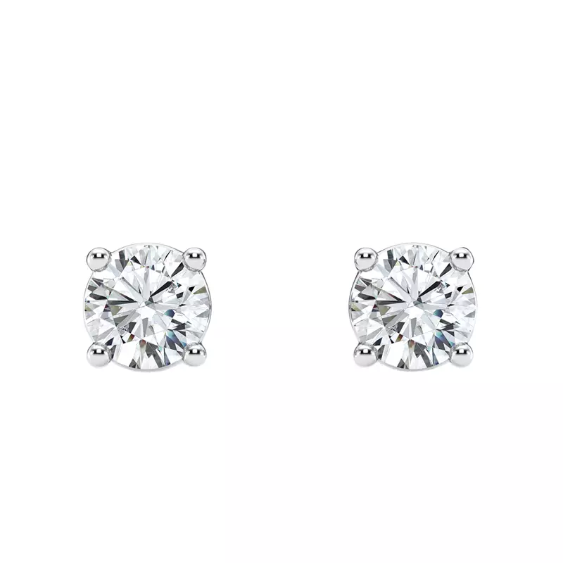 14K White Gold Diamond Stud Earrings (3/4 ct. tw.)