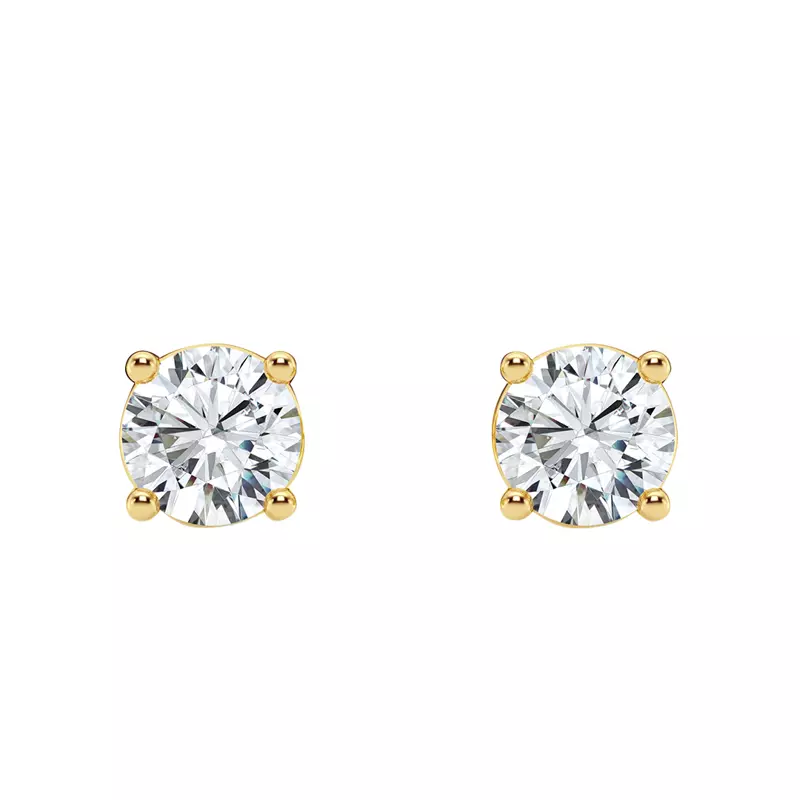 14K Yellow Gold Diamond Stud Earrings (1/4 ct. tw.)