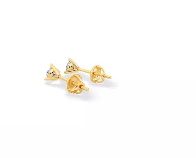 Three-Prong Martini Diamond Screw-Back Earrings (1/4 ct. tw.)