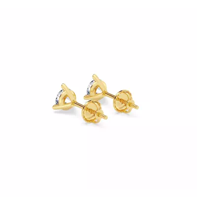 Three-Prong Martini Diamond Screw-Back Earrings (1/2 ct. tw.)