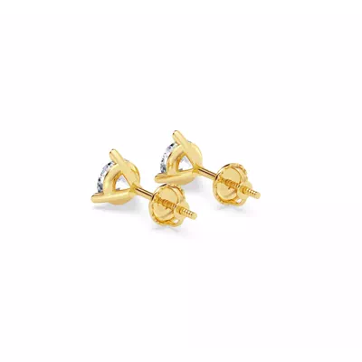 Three-Prong Martini Diamond Screw-Back Earrings (3/4 ct. tw.)