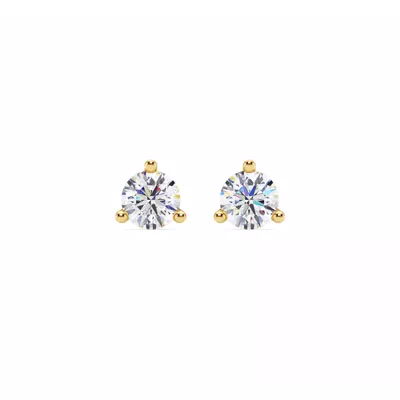 Three-Prong Martini Diamond Screw-Back Earrings (1 ct. tw.)
