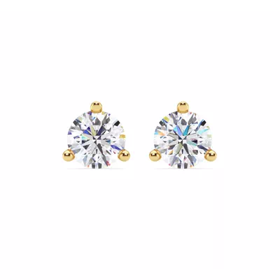Three-Prong Martini Diamond Screw-Back Earrings (3 ct. tw.)