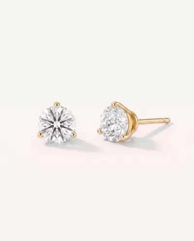 Three-Prong Martini Diamond Screw-Back Earrings (1 ct. tw.)