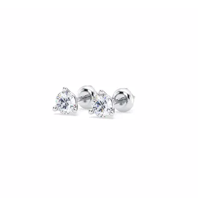Three-Prong Martini Diamond Screw-Back Earrings (1/2 ct. tw.)