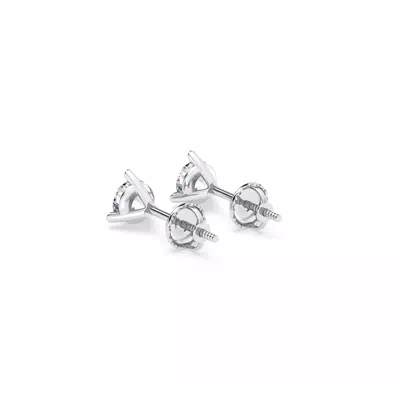 Three-Prong Martini Diamond Screw-Back Earrings (1/2 ct. tw.)