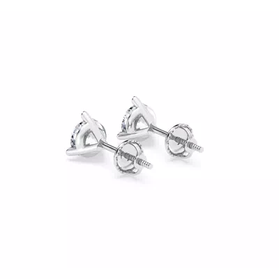 Three-Prong Martini Diamond Screw-Back Earrings (1 ct. tw.)