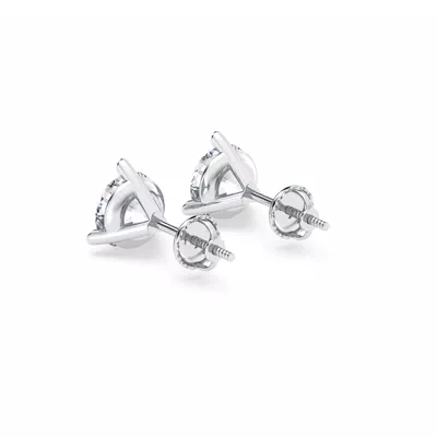 Three-Prong Martini Diamond Screw-Back Earrings (2 ct. tw.)