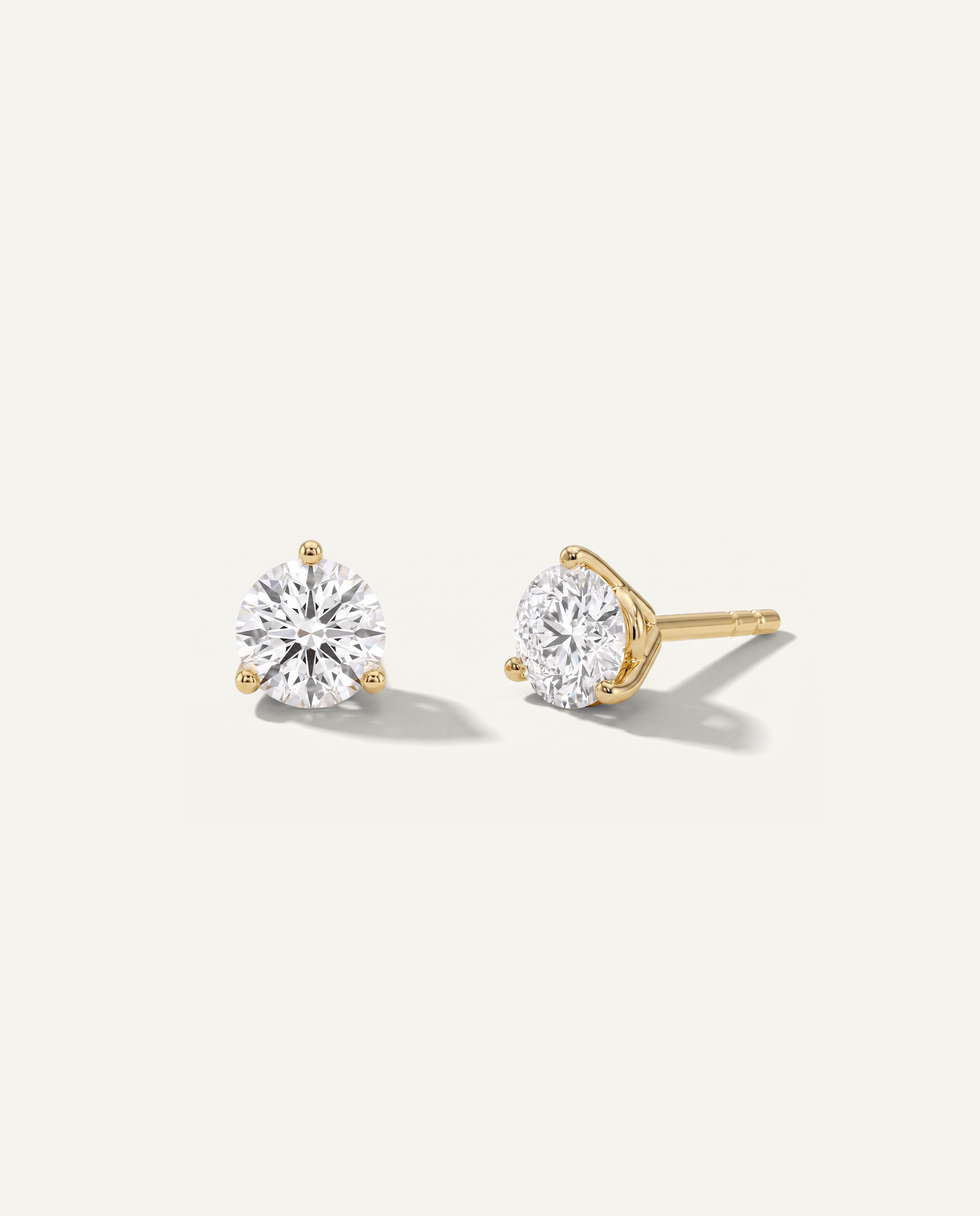 Three-Prong Diamond Martini Earrings (1/2 ct. tw.)