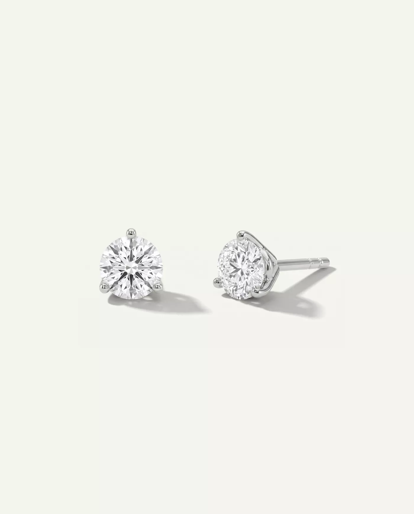 Three-Prong Diamond Martini Earrings (3/4 ct. tw.)