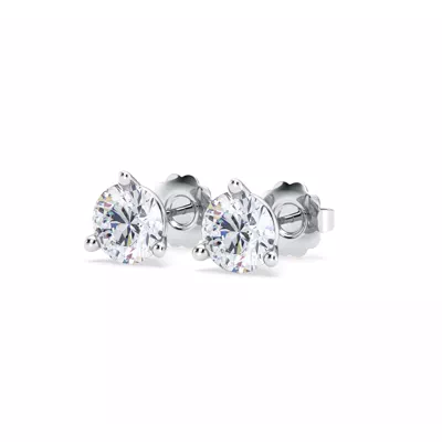 Three-Prong Diamond Martini Earrings (2 ct. tw.)