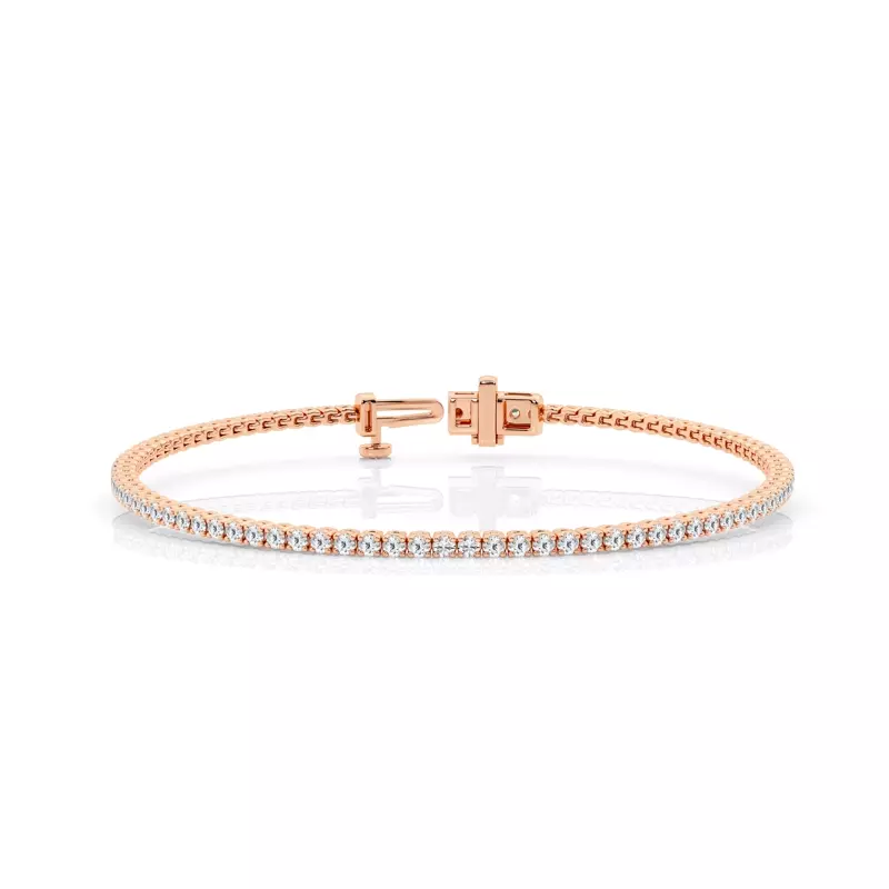 shop 14k rose gold tennis bracelets