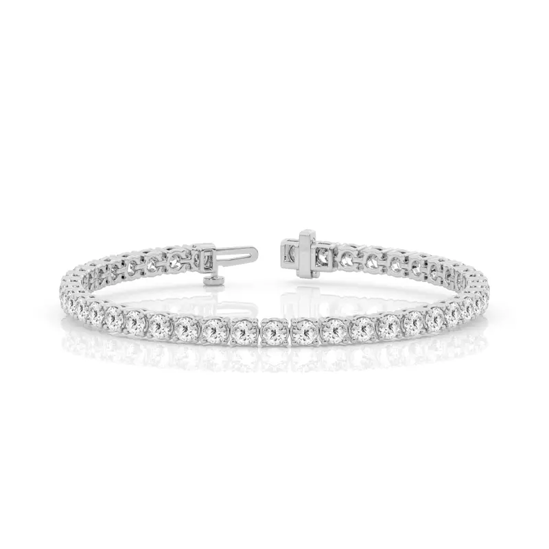 Platinum Four-Prong Lab Diamond Tennis Bracelet (9 ct. tw.)