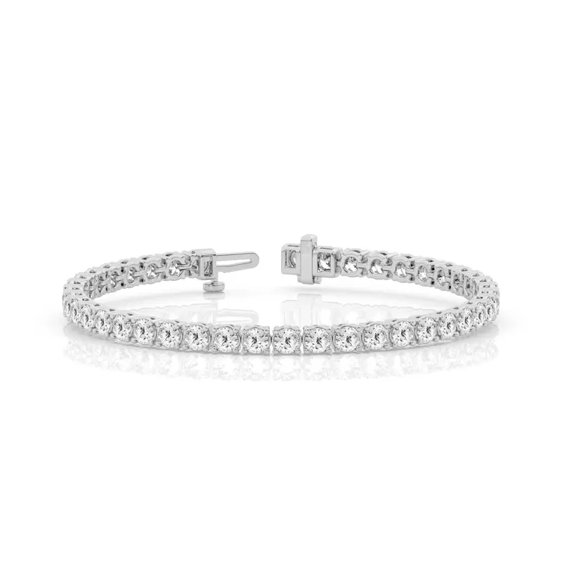 Platinum Four-Prong Lab Diamond Tennis Bracelet (10 ct. tw.)
