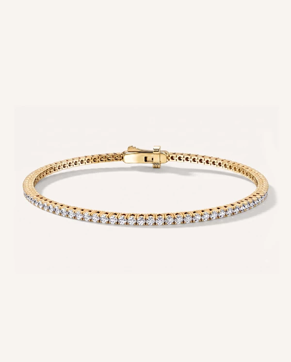 Diamond Bracelets Lab Diamond Vermeil Tennis Bracelet (2 ct. tw.)