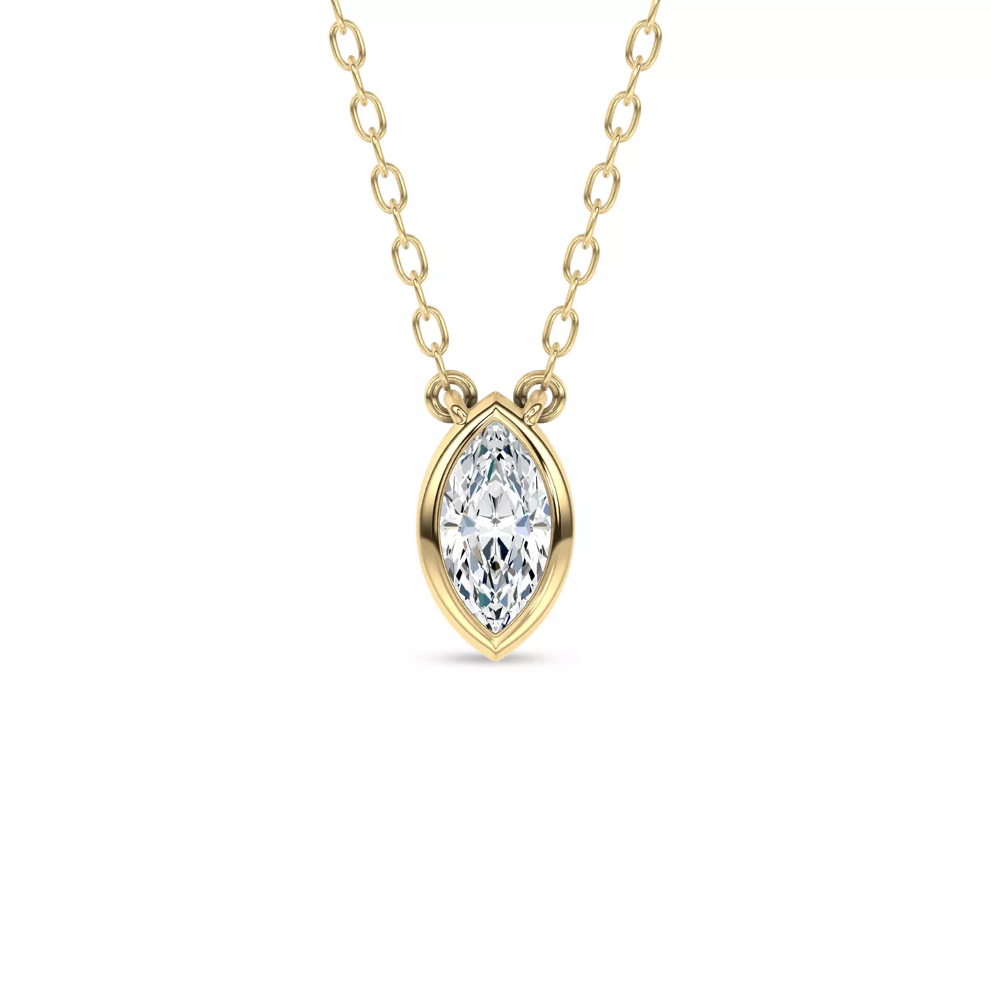 East-West Setting 14K Yellow Gold Engagement Ring