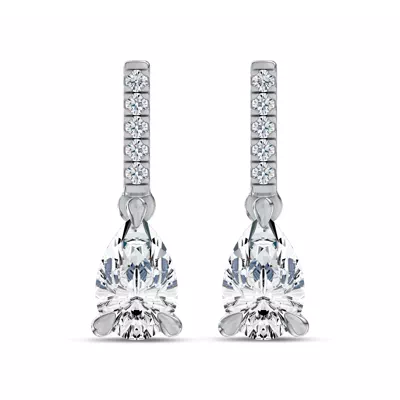 Pear Lab Diamond Link Drop Earrings (1 ct.tw.)