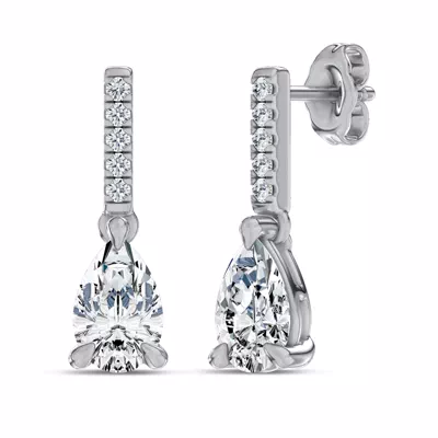 Pear Lab Diamond Link Drop Earrings (1 ct.tw.)