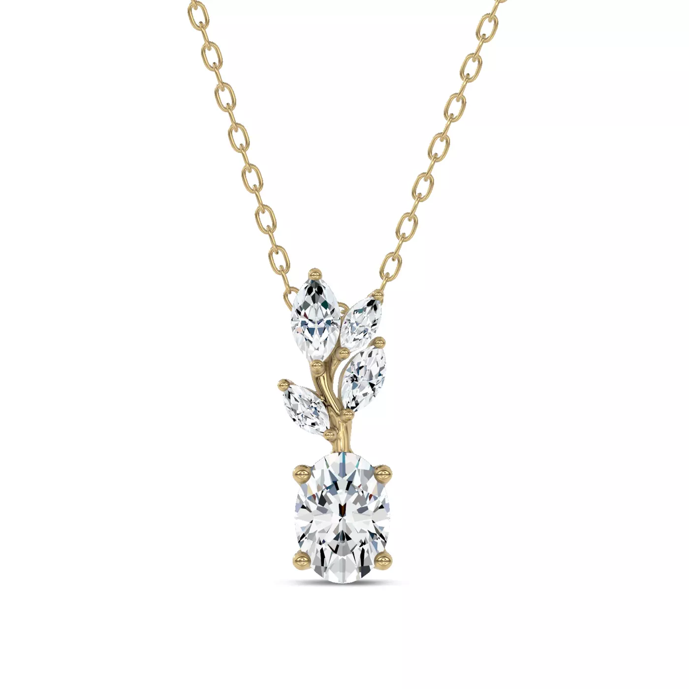 Diamond-First Design 14K Yellow Gold Engagement Ring