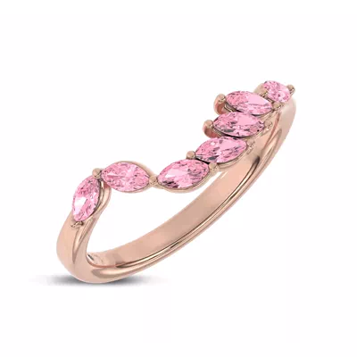 Envol Pink Sapphire Contoured Lab Band by Christian Siriano