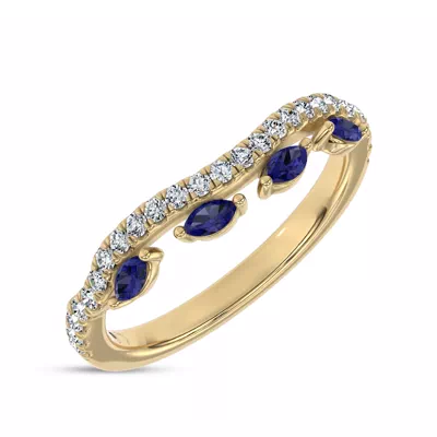 Embellis Sapphire Lab Band by Christian Siriano