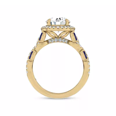 Embellis Sapphire Engagement Ring by Christian Siriano