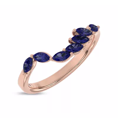 Envol Sapphire Contoured Band by Christian Siriano