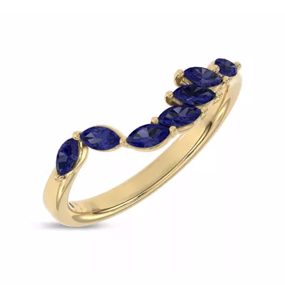 Envol Sapphire Contoured Lab Band by Christian Siriano