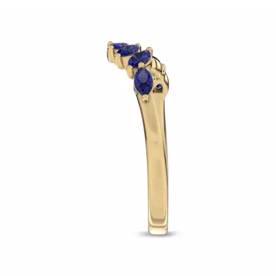 Envol Sapphire Contoured Lab Band by Christian Siriano