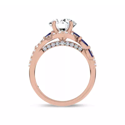Envol Sapphire Accented Engagement Ring by Christian Siriano