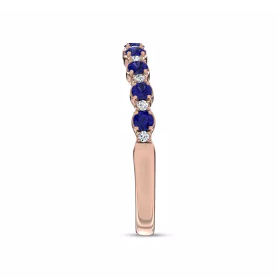 Sonata Sapphire & Lab Diamond Band by Christian Siriano